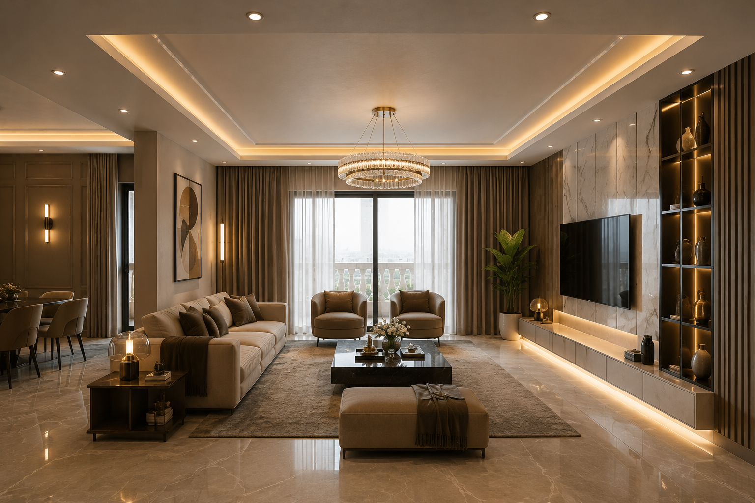تشطيب سكني فاخر